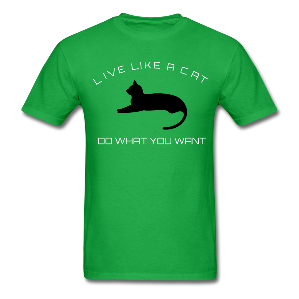 Live like a CAT Tee - bright green
