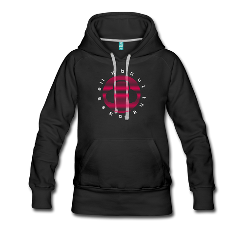 All About the Bass EDM Women’s Premium Hoodie - black