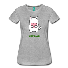 Load image into Gallery viewer, Cat Mom Women’s Premium T-Shirt - heather gray
