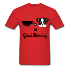 Load image into Gallery viewer, COFFE &amp; DOGGY T-Shirt - red
