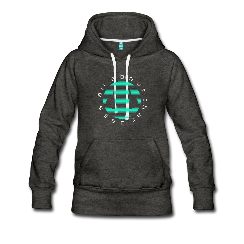 All about Bass EDM Women’s Premium Hoodie - charcoal gray