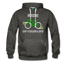 Load image into Gallery viewer, Ride of your Life Men’s Premium Hoodie - charcoal gray