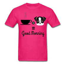 Load image into Gallery viewer, COFFE &amp; DOGGY T-Shirt - fuchsia