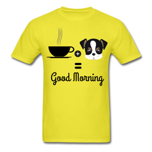 Load image into Gallery viewer, COFFE &amp; DOGGY T-Shirt - yellow