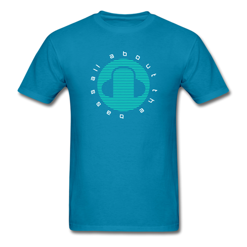 All about the bass EDM Men's T-Shirt - turquoise