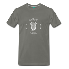 Load image into Gallery viewer, Powered By Caffeine Unisex Premium T-Shirt - asphalt