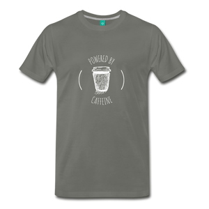 Powered By Caffeine Unisex Premium T-Shirt - asphalt