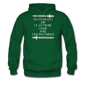 That's What I Do Gamer Men's Hoodie - forest green