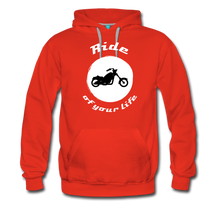 Load image into Gallery viewer, Ride of your LIfe BIKER Men’s Premium Hoodie - red
