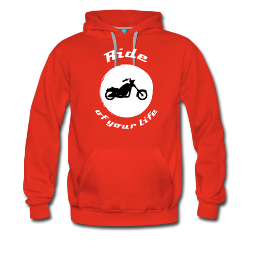 Ride of your LIfe BIKER Men’s Premium Hoodie - red