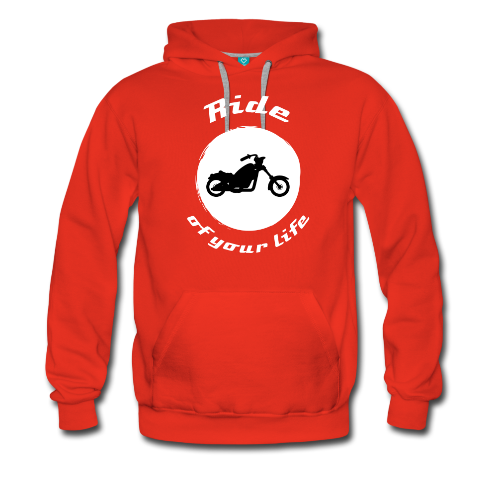 Ride of your LIfe BIKER Men’s Premium Hoodie - red