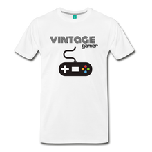 Load image into Gallery viewer, Vintage GAMER Men&#39;s Premium T-Shirt - white