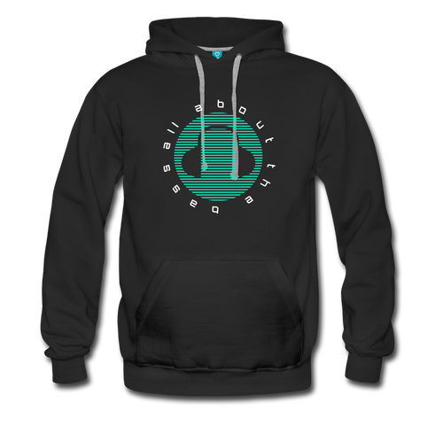 All about Bass EDM Men’s Premium Hoodie - black