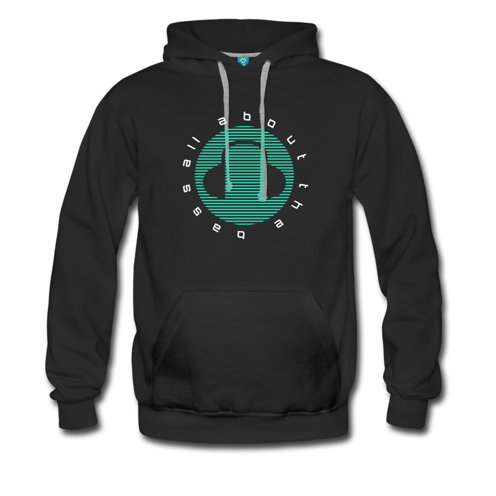 All about Bass EDM Men’s Premium Hoodie - black