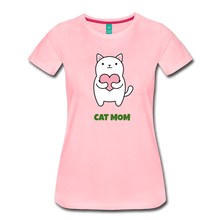 Load image into Gallery viewer, Cat Mom Women’s Premium T-Shirt - pink