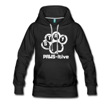 Load image into Gallery viewer, PAWS-itive Women’s Premium Hoodie - black