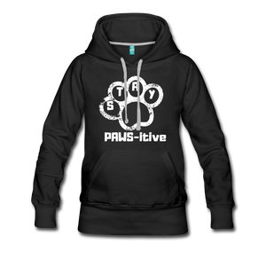 PAWS-itive Women’s Premium Hoodie - black