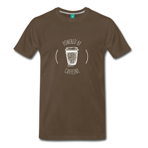 Powered By Caffeine Unisex Premium T-Shirt - noble brown