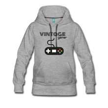 Load image into Gallery viewer, Vintage GAMER Women’s Premium Hoodie - heather gray