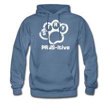 Load image into Gallery viewer, Stay PAWS-itive Unisex Hoodie - denim blue
