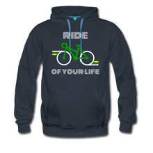 Load image into Gallery viewer, Ride of your Life Men’s Premium Hoodie - navy