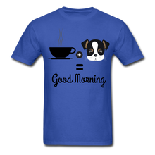 Load image into Gallery viewer, COFFE &amp; DOGGY T-Shirt - royal blue