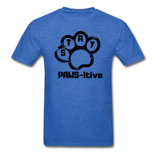 Load image into Gallery viewer, Stay Paws-itive  T-Shirt - mineral royal