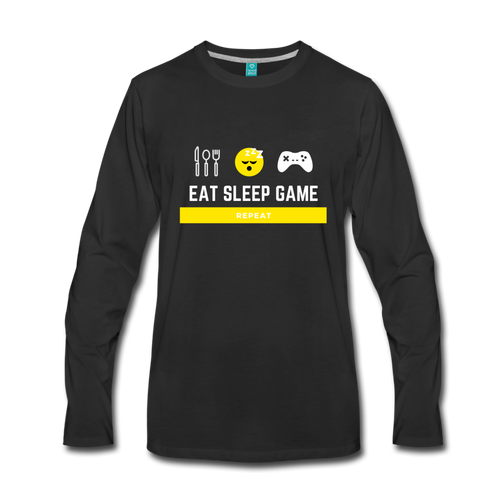 Men's Premium Long Sleeve T-Shirt - black