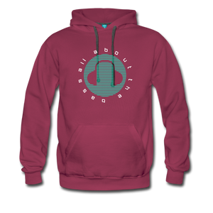 All about Bass EDM Men’s Premium Hoodie - burgundy
