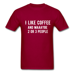 COFFEE tee - dark red