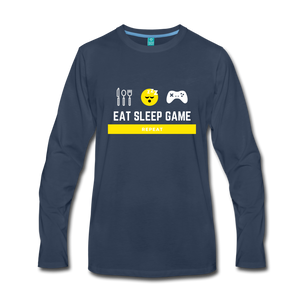 Men's Premium Long Sleeve T-Shirt - navy