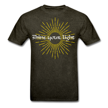 Load image into Gallery viewer, INSPIRATIONAL Shine your Light Tee - mineral black