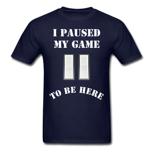 Paused my game T-Shirt - navy