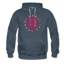 Load image into Gallery viewer, All About the Bass EDM Men’s Premium Hoodie - heather denim
