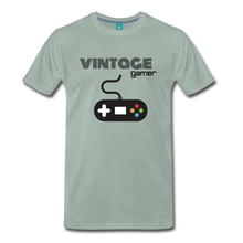 Load image into Gallery viewer, Vintage GAMER Men&#39;s Premium T-Shirt - steel green