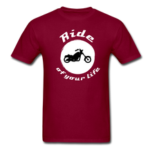 Load image into Gallery viewer, BIKER Ride of Your Life T-Shirt - burgundy