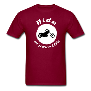 BIKER Ride of Your Life T-Shirt - burgundy