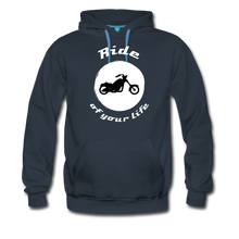 Load image into Gallery viewer, Ride of your LIfe BIKER Men’s Premium Hoodie - navy