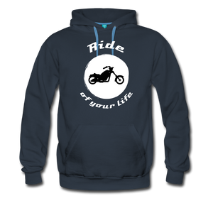 Ride of your LIfe BIKER Men’s Premium Hoodie - navy