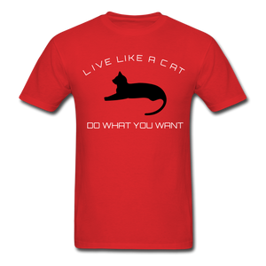 Live like a CAT Tee - red
