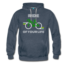 Load image into Gallery viewer, Ride of your Life Men’s Premium Hoodie - heather denim