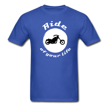 Load image into Gallery viewer, BIKER Ride of Your Life T-Shirt - royal blue