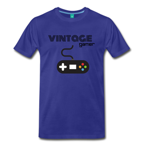 Vintage GAMER Men's Premium T-Shirt - royal blue