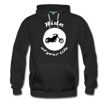 Load image into Gallery viewer, Ride of your LIfe BIKER Men’s Premium Hoodie - black