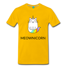 Load image into Gallery viewer, Meownicorn Unisex Premium T-Shirt - sun yellow