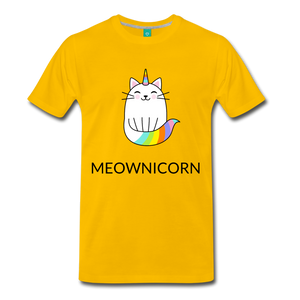 Meownicorn Unisex Premium T-Shirt - sun yellow