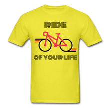 Load image into Gallery viewer, Ride of Your Life Bike Tee - yellow