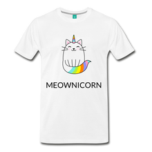 Load image into Gallery viewer, Meownicorn Unisex Premium T-Shirt - white