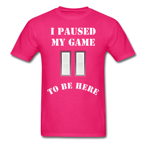 Paused my game T-Shirt - fuchsia